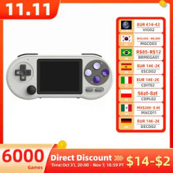 SF2000 Portable Handheld Game Console 3 Inch IPS Retro Video Game Player Built-in 6000 Games For SFC FC GBA Kid Gift AV Output