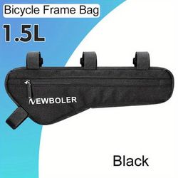 TEMU 1-pack Adjustable Black Polyester Water Bottle Holder For Bikes - Outdoor Bikes, Mountain Bikes, And Bike Accessories