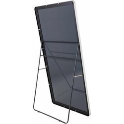 Ottersberg 65"H x 22"W x 1"D Modern Metallic Silver Full Length Mirror - Boutique Rugs
