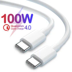 6A 100W USB C Cable USB Fast Charging Wire Mobile Phone Cable C To C Type C Data Cable Cord For