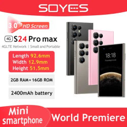 SOYES S24 Pro Max 4G LTE Mini Smartphone 3.0 Inch Display 2400mAh 2GB RAM 16GB ROM 5MP Camera Dual SIM With Face Recognition