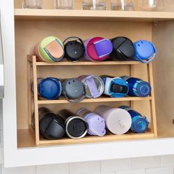 3-Tier Water Bottle Organizer by Honey-Can-Do in Brown