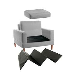 Adjustable Cushion Support Seat Savers, Recliner by BrylaneHome in Black