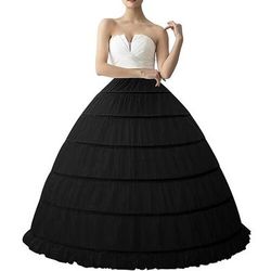 Rococò Vittoriano Principessa Gonna a cerchio Sottogonna Gonna in tulle Tinta unica Costume Per donna Mascherata Evento / Festa Balli di fine anno Adulti Gonna