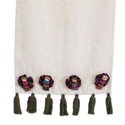 Ixmucané's Table,'Worry Doll Motif Cotton Table Runner'