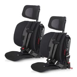 WAYB Pico Forward Facing Travel Car Seat - Jet (2 Pack Bundle)