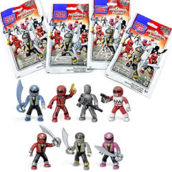 MAGAFORCE Power Dinosaur Rangers MEGAS BLOKS Construx Anime Micro Action Figure Assembled Toy Collection Blind Bags Kids Gifts