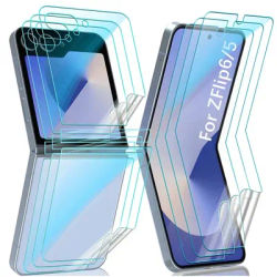 12in1 Hydrogel Film For Samsung Galaxy Z Flip 6 5 5G Front Back Hinge HD Soft Screen Protector for Samsung Galaxy ZFlip5 ZFlip6