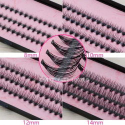 30 Trays 57 Knots 20 Hairs or Tapered Black Individual False Eyelashes Eye Lash Makeup Extension Kit 8mm 10mm 12mm 14mm