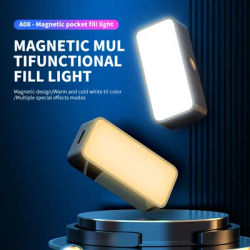 Magnetic Portable Mini Selfie Fill Light Adjustable Lighting Rechargeable Portable Led Video Light