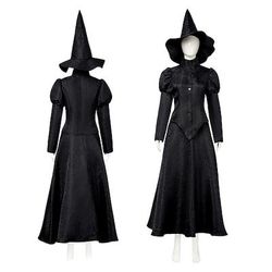 Strega Fata Elphaba Abiti Costume Notte di Valpurga Costumi a Tema Film e TV for Per donna Adulti Halloween Carnevale martedì grasso Feste Performance Palcoscenico