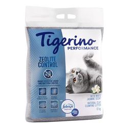 Lettiera Tigerino Performance Zeolite Control Ambi Pur Profumo di fiori di gelsomino - 12 kg