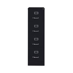 Alera Four-Drawer Economy Vertical File, Letter-Size File Drawers, 15" x 22" x 52", Black (ALEHVF152252BL)