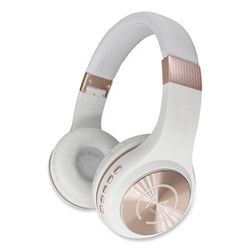 Morpheus 360® HP5500R SERENITY Stereo Wireless Headphones with Microphone, White with Rose Gold Accents MHSHP5500R