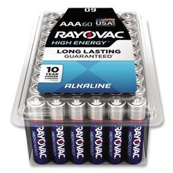 Rayovac 82460PPK Alkaline AAA Batteries, 60/Pack - Pack of 60
