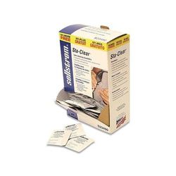 Sellstrom Sta-Clear Pre-Moistened Lens Cleaning Tissue Packet, 8 in L x 5 in W, 110 Packets Per Box (851-S23490)
