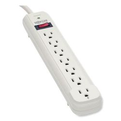 Tripp Lite TLP725 Surge Suppressor, 7 Outlets, 25 ft Cord, 1080 Joules, Light Gray 33159F