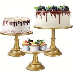 TEMU 3pcs Metal Stand Set - Iron For Weddings, Parties & Events