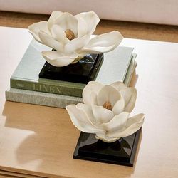 Magnolia Flower Sculpture - Small (6-1/2" W) - Grandin Road