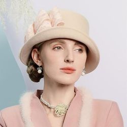 Anni 1950 Retrò Vintage Cappello Costume Per donna San Valentino Derby Ascot Festival delle corse di cavalli Adulti Cappello