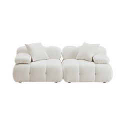 Solace Off White Modular Loveseat
