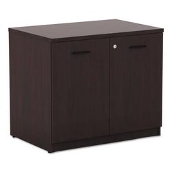 Alera VA61-3622MY Valencia Series Storage Cabinet, 34 1/8w x 22 7/8d x 29 1/2h, Mahogany ALEVA613622MY