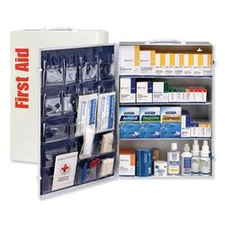 First Aid OnlyTM ANSI Class B+ 4 Shelf First Aid Station with Medications, 1,461 Pieces, Metal Case (FAO90576)