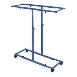 AdirOffice Blueprint Storage Cabinet Steel Vertical Plan Center, Assorted Document Sizes, 15" x 27" to 47.25" x 32.5" to 57", Blue (ALHI614BLU)
