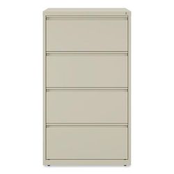 Alera HLF3054PY Lateral File, 4 Legal/Letter-Size File Drawers, Putty, 30" x 18" x 52.5" ALEHLF3054PY