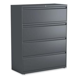 Alera HLF4254CC Lateral File, 4 Legal/Letter/A4/A5-Size File Drawers, Charcoal, 42" x 18" x 52.5" ALEHLF4254CC