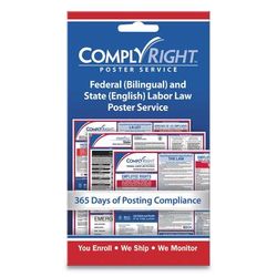 ComplyRight Labor Law Poster Service, "State Labor Law", 4w x 7h (TFPCRPS02)