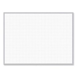 Ghent MFG M2341 Non-Magnetic Whiteboard with Aluminum Frame, 48 x 35.81, White Surface, Satin Aluminum Frame GHEM2341