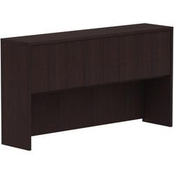 Lorell 18269 Espresso Laminate Desk, 66" x 15" x 36", Drawer(s)4 Door(s), Material: Polyvinyl Chloride (PVC) Edge, Finish: Espresso Laminate LLR18269