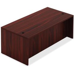 Lorell 34302 Top 1-1/2" Desk, 30" x 66" x 30", Mahogany LLR34302