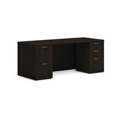 Hon MOD010 Mod Double Pedestal Desk Bundle, 72" x 30" x 29", Java Oak HONMOD010