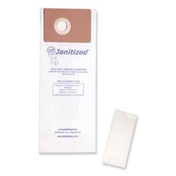 Janitized ADVU500210 Vacuum Filter Bags Designed to Fit Advance VU500/Triple S Triumph, 100/Carton - Case of 100 APCADVU500210