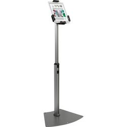 Kantek TS960 Tablet Kiosk Floor Stand for 7" to 10" Tablets, Silver KTKTS960