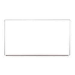 Luxor Wall-Mounted Magnetic Whiteboard, 72" x 40", White Surface, Silver Aluminum Frame (LXOWB7240W)
