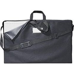 Quartet® 156366 Tabletop Display Carrying Case, Canvas, 18 1/2w x 2 3/4d x 30h, Black