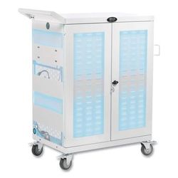 Tripp Lite CSC32ACWHG UV Sterilization and Charging Cart, For 32 Devices, 34.8 x 21.6 x 42.3, White TRPCSC32ACWHG