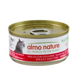 24x70g Chicken & Chicken Liver HFC Natural Almo Nature Wet Cat Food