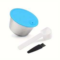 TEMU Stainless Steel Coffee Capsule Shell Reusable Coffee Filter Capsule Cup