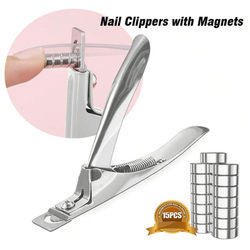 TEMU A U-shaped Nail Clipper, Sharp- Nail And Toenail Scissors, Thick Nail Clippers, Stainless Steel Toenail Clippers, Suitable For Trimming Nails And Toenails.