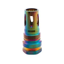 Rearden MFG R2S Rainbow PVD Flash Hider M 18x1.5 Black Rainbow PVD 10126