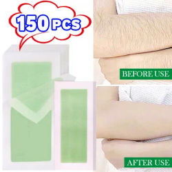 10-150Sheets Epilation Wax Paper Professional Face Body Leg Painless Fast Double Sided Hair Removal Wax Strips Women Beauty Tool