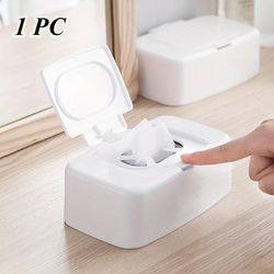 TEMU 1pc Portable Wet Wipes Dispenser & Tissue Box Organizer With Swab Storage - Compact For Car, Home, Or Office Desktop Use, Wipes Dispenser Case