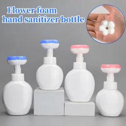 Flower Shape Foam Pump PE Plastic Bottle 250ML Hand Soap Dispenser Bottle