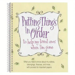 1pc End of Life Planner Workbook, A Thoughtful Guide for Organizing Documents & Planning for the Future