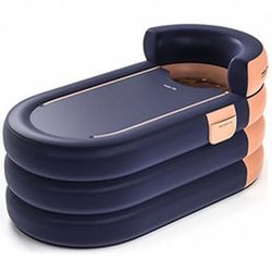 TEMU Luxury Portable Ice Bath Tub - Foldable & Inflatable For , With Insulation, Ideal For Recovery & Relaxation