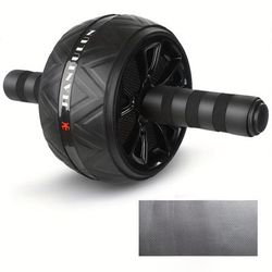 TEMU 1pc Mute Ab - Trainer For , Back, Belly - Fitness Equipment For Body Shape Training - Pe, Pc, Pvc - Uncharged - Black/red